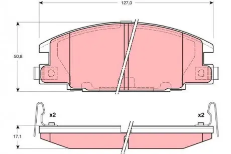 Комплект тормозных колодок TRW GDB3161