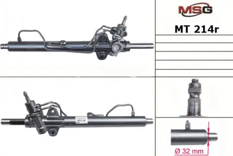Рулевая рейка с ГУР восстановленная MITSUBISHI L 200 2005-;PAJERO/MONTERO SPORT 2008- MSG MT214R