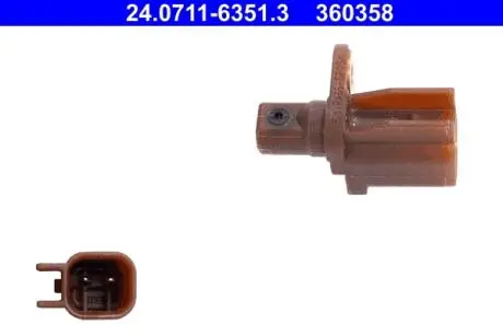 Датчик ABS ATE 24.0711-6351.3