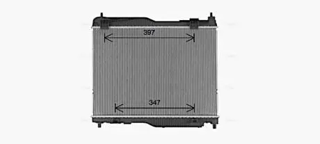 Радіатор охолодження двигуна Ford Ecosport (13-) 1,0i Fiesta (17-) 1,0i 6AT AVA AVA COOLING FD2683