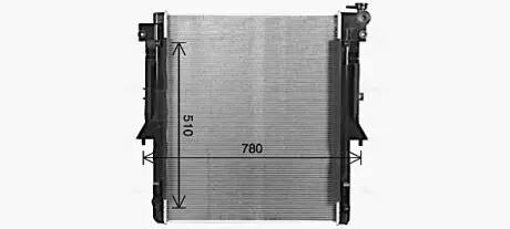 Радиатор охлаждения двигателя Mitsubishi L200(15-) 2,4d 2,2d MT AVA AVA COOLING MT2281