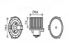 Вентилятор отопителя салона Mercedes-Benz ML (W163) (97-06) (MS8620) AVA
