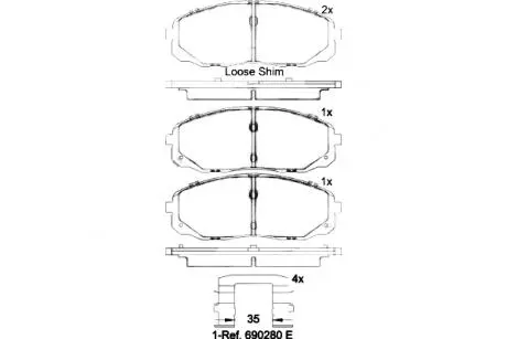 Гальмівні колодки дискові BREMBO P30095