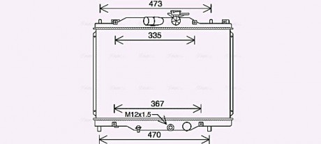 Радиатор охлаждения двигателя Mazda CX-3 (18-) 2,0i AVA AVA COOLING MZ2291 (фото 1)