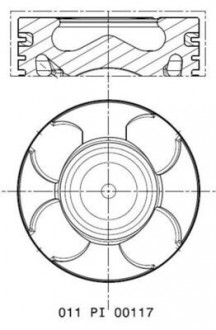 Поршень FIAT/OPEL 69.6 199B1/A13DTE/A13DTR/A13FD/Z13DTE (MAHLE) MAHLE KNECHT 011 PI 00117 000