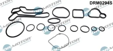 К-т прокладок масляного радiатора, 15 елементiв DR MOTOR DRM0294S