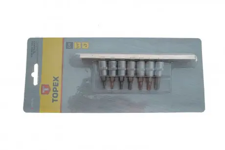 Головки змінні з насадкою Torx, набір 7 шт. Topex 39D378