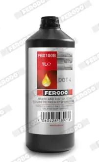 Рідина гальмівна DOT 4 1л FERODO FBX100B