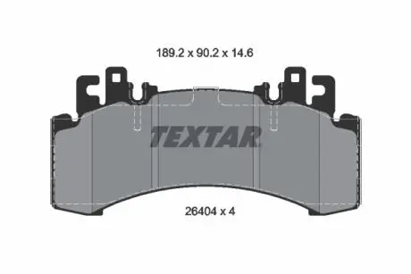 Гальмівні колодки MERCEDES EQE/EQS "F "22>> TEXTAR 2640401