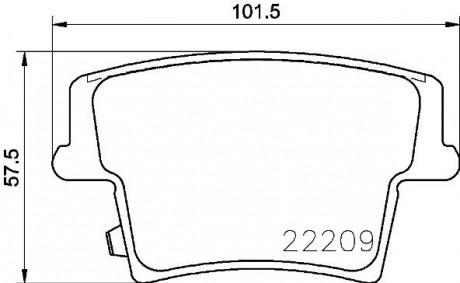 Комплект тормозных колодок BREMBO P 11 040 (фото 1)