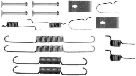Монтажний к-кт барабанних колодок TRW SFK348