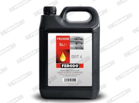 Рідина гальмівна DOT 4 5л FERODO FBX500B