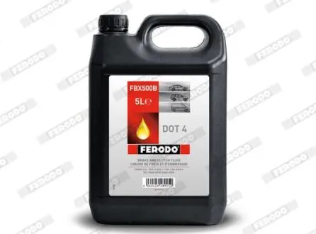 Рідина гальмівна DOT 4 5л FERODO FBX500B