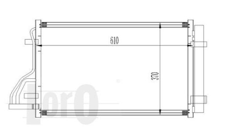 Радіатор кондиціонера CEE\'D (ED) (07-) 1.4 i 16V DEPO 024-016-0005