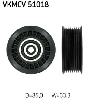 Шків поліклинового ременя SKF VKMCV51018 (фото 1)