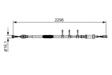 Трос BOSCH 1 987 482 595