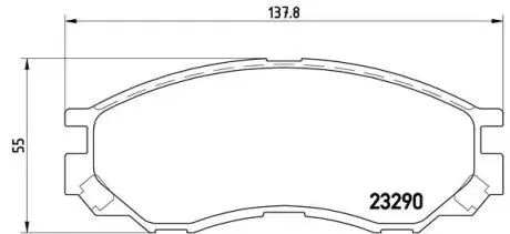 Гальмівні колодки дискові BREMBO P 54 020
