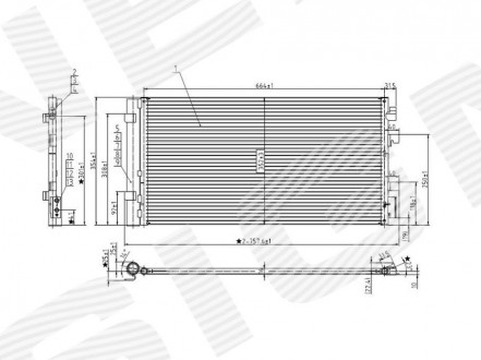 РАДИАТОР КОНДИЦИОНЕРА Signeda RC940259