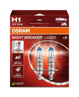Автолампа H1 12V 55W (к/т 2 шт) OSRAM 64150NL-2HB