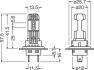 Комплект автоламп LEDriving H7/H18 16.2W 12V PX26D 2шт OSRAM 64210DWESY-2HB (фото 3)