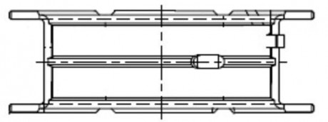 Вкладиші корінні (пара) 0,25 PASS-L MB 1,8/2,1CDi OM651 SPUTTER 06- (1) (Mahle) MAHLE KNECHT 001 FL 21834 025