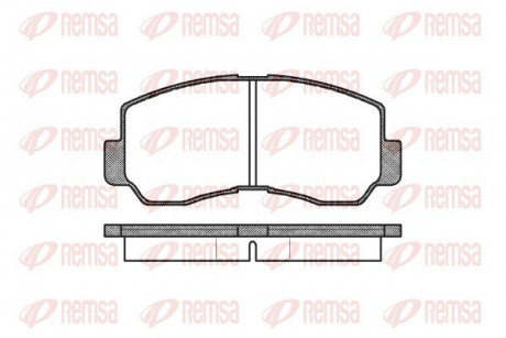 Колодки гальмівні дискові (комплект 4 шт) REMSA 0094.40