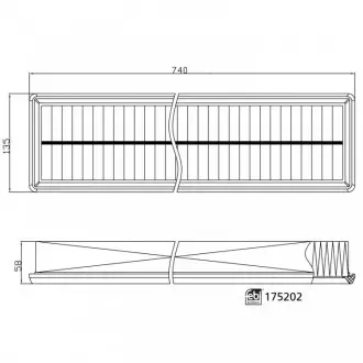 Фільтр повітря FEBI 175202