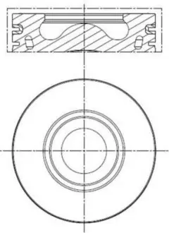 Поршень MAHLE KNECHT 013 PI 00136 000