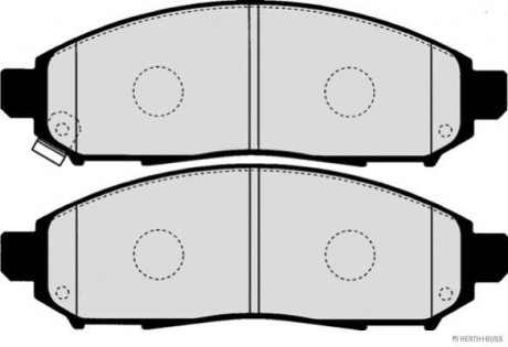 Колодки гальмівні дискові передні NISSAN NAVARA JAKOPARTS J3601094