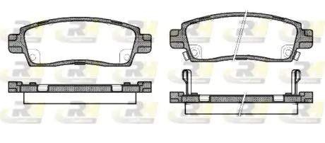 Гальмівні колодки дискові ROADHOUSE 2838.02