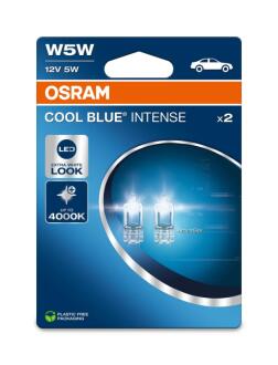 Лампа допоміжн. освітлення W5W 12V 5W W2.1x9.5d COOL BLUE Intense (2 шт) blister OSRAM 2825CBN-2BL
