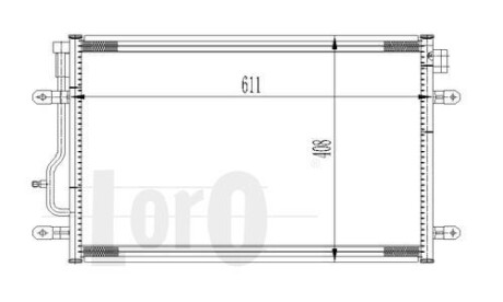 Радіатор кондиціонера A4/A6 Allroad 1.6-4.2 00-09 DEPO 003-016-0012