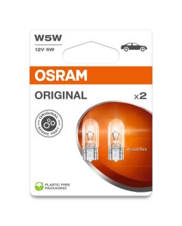 Автолампа 5W 12V (к/т 2 шт) OSRAM 2825-2BL