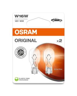 Автолампа 16W 12V W2,1X9,5 (к/т 2 шт) OSRAM 921-2BL