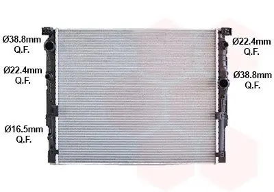 Радіатор охолодження BMW 5 G30/G31 / BMW 7 G11/G12 09/15+ Van Wezel 06012771 (фото 1)