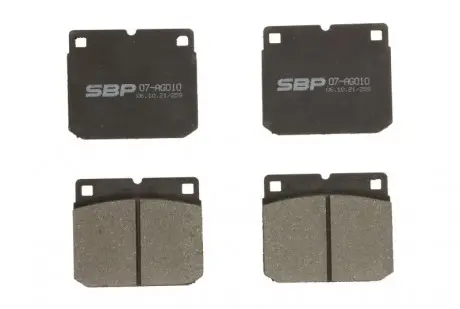 Гальмівні колодки, дискові Sbp 07AG010