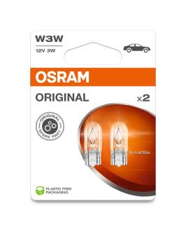 Автолампа 3W 12V W2,1X9,5D (к/т 2 шт) OSRAM 2821-2BL