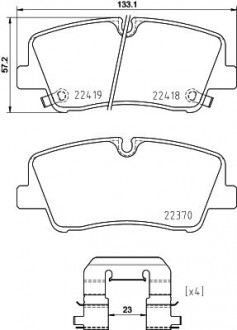 Гальмівні колодки дискові BREMBO P30 089 (фото 1)