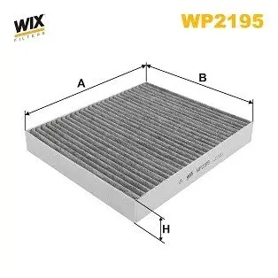 Фільтр салону KIA OPTIMA IV 15- вугільний WIX FILTERS WP2195
