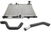 Радиатор охлаждения с патрубками Chery Kimo KLM Aftermarket S21-1301110-S12-1303211-S12-1303111 (фото 1)