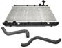 Радиатор охлаждения с патрубками Chery Tiggo 2,4 АКПП KLM Aftermarket T11-1301110CA-T11-1303211-T11-1303111 (фото 1)