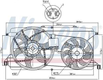 Вентилятор NISSENS 85826