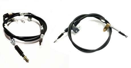 Трос ручного тормоза (комплект) Geely EC7/EC7RV KLM Aftermarket 1064001076-1064001077