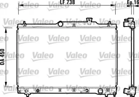Теплообменник Valeo 734201