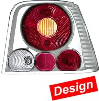 Комплект задних фонарей VW Golf IV (1J1), 97-05, Хром Design, без патрона, Z052802007 HELLA 9EL008980801