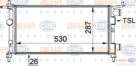 Теплообменник HELLA 8MK376722441