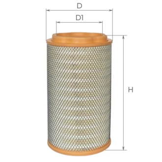 Фильтр воздушный усиленный 280х170х507 DAF XF106, 13-, 2144993 ALPHA FILTER AF0223