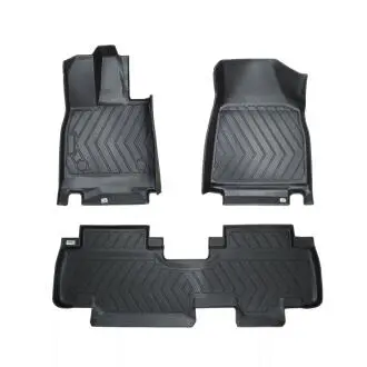Килими салону, 3D, резино-пластик, комплект 3 елементи (без килиму для третього ряду, без килиму багажнику) для BYD Tang 7 місць GoodWay CFMBYDTNGSET5