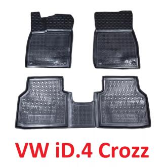 Килими салону резинові, 3 елементи (без килиму багажнику) для VW iD.4 Crozz GoodWay CFMVWID4CRSETAG