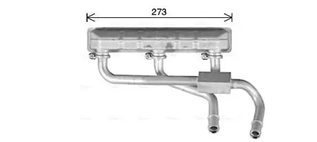 Радиатор отопителя салона BMW X5 E70, F15 (07-18) X6 E71, F16 (08-19) A AVA COOLING BW6600
